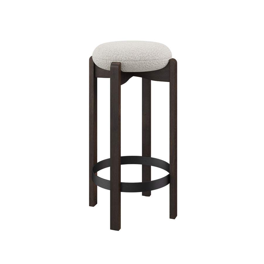 Dôme Deco SEMI Barstuhl high in Creme – Designstuhl für elegante Essbereiche