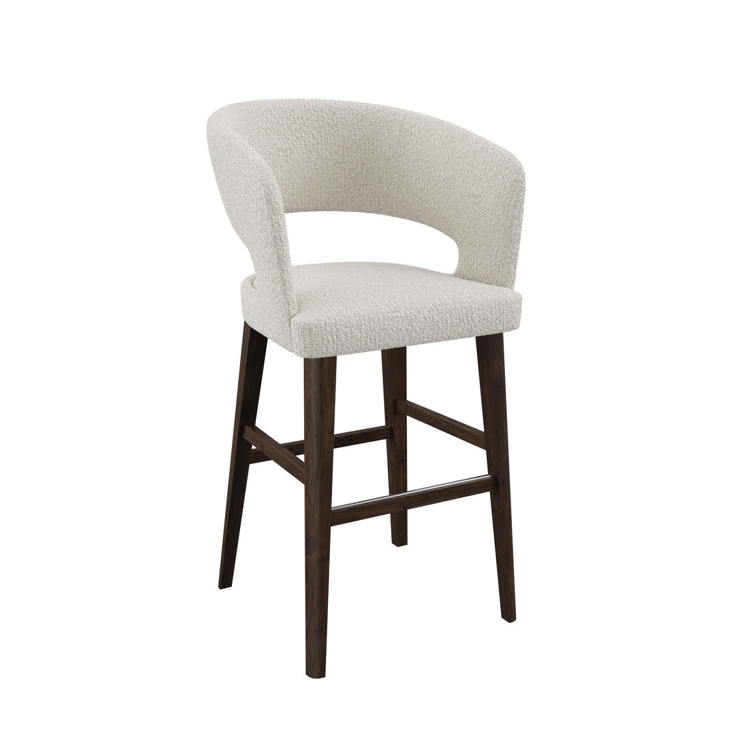 Dôme Deco BETA Barstuhl low in Creme – Designstuhl für elegante Essbereiche