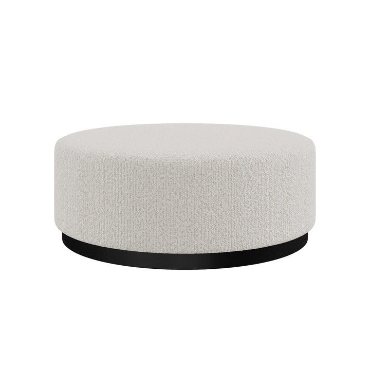Dôme Deco LIAM Hocker in Creme – Designhocker für moderne Wohnräume