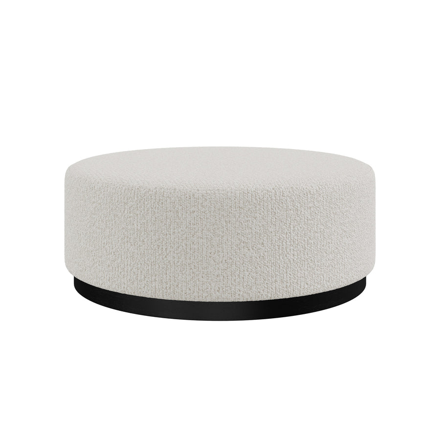 Dôme Deco LIAM Hocker in Creme – Designhocker für moderne Wohnräume