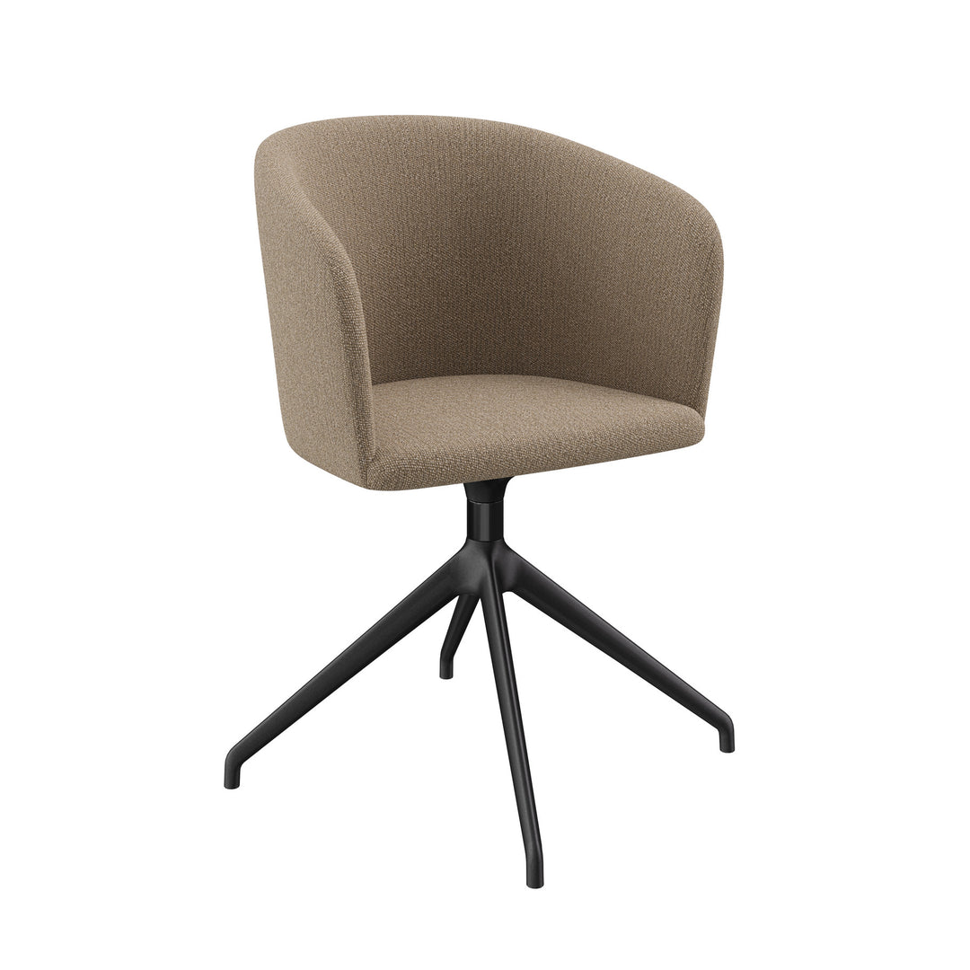 Dôme Deco RATIO Drehsessel in Creme – moderner Drehsessel mit Loungekomfort