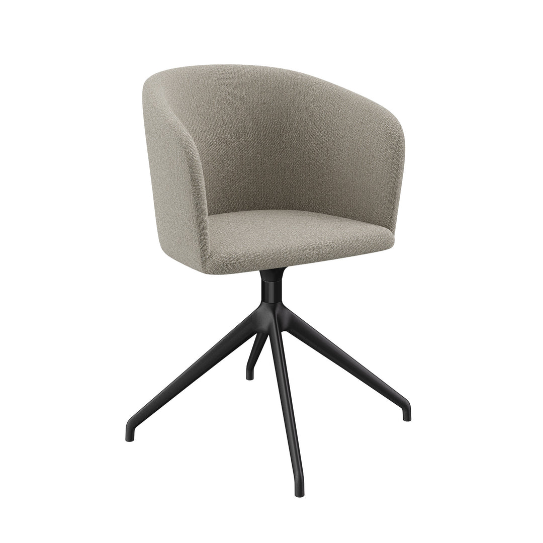 Dôme Deco RATIO Drehsessel in Creme – moderner Drehsessel mit Loungekomfort