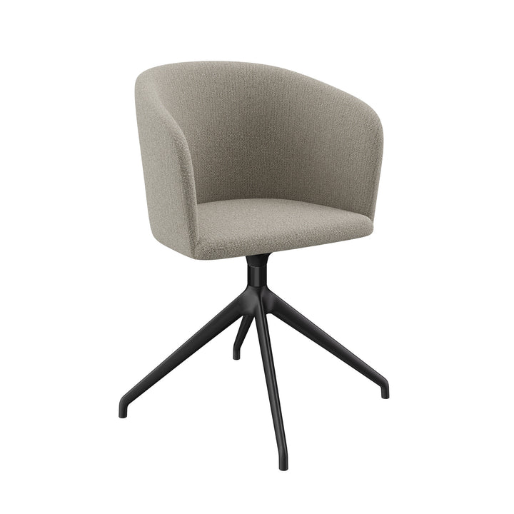 Dôme Deco RATIO Drehsessel in Creme – moderner Drehsessel mit Loungekomfort