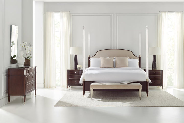 Caracole Boarding On Beautiful upholstered bench CLA-420-082 from Instylior