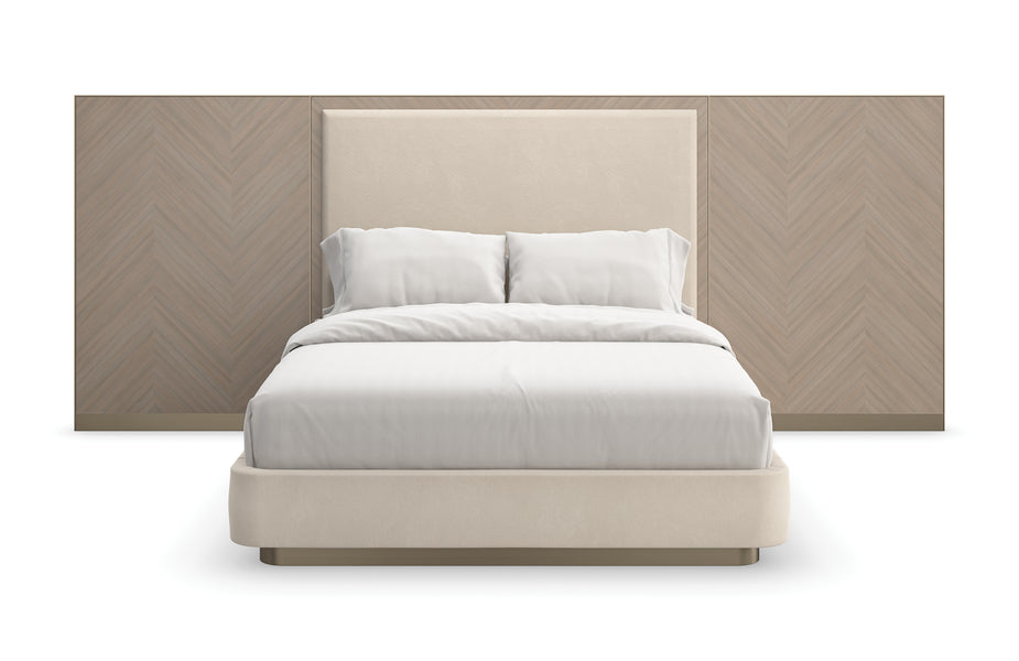 Caracole Bett mit Seitenflügeln Queensize CLA-423-102 von Instylior