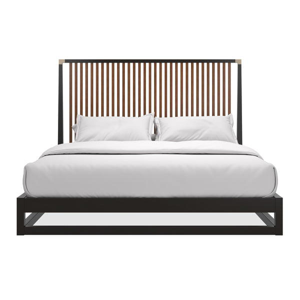 Caracole  Pinstripe Slatted Dark Bett Kingsize CLA-424-127 von instylior