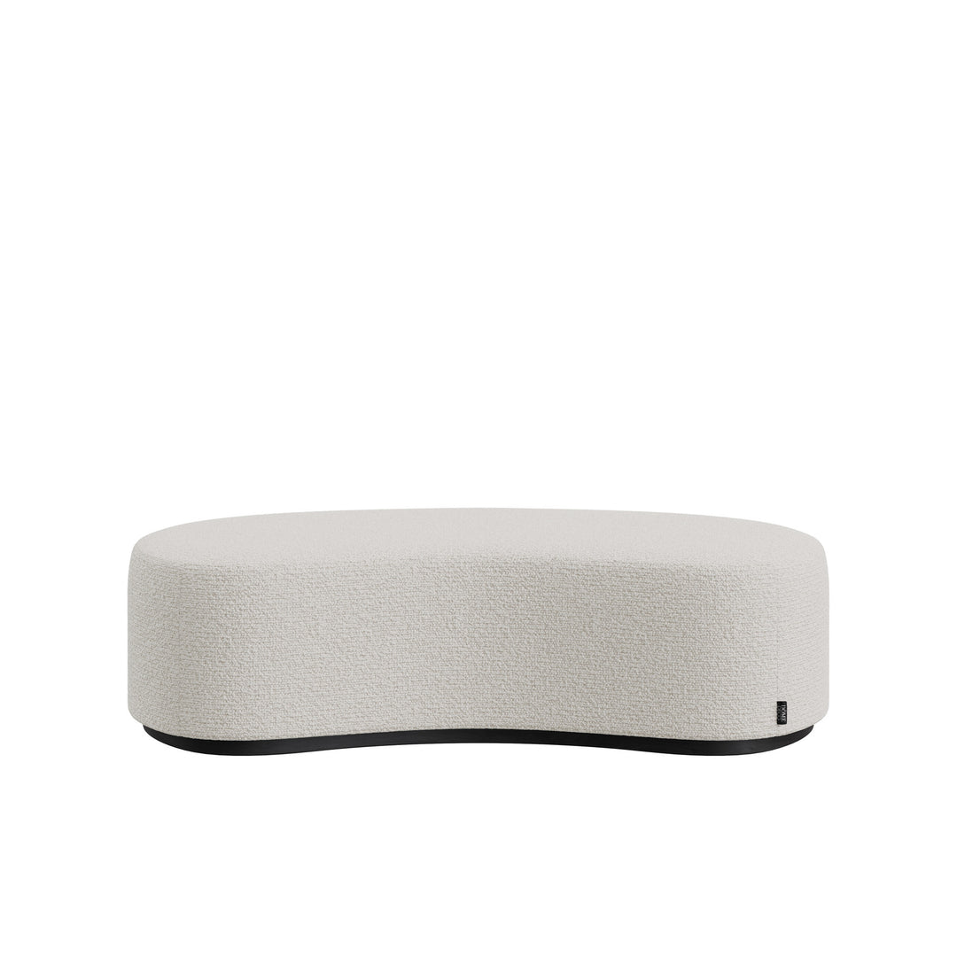 Dôme Deco CURVE Hocker in Creme – Designhocker für moderne Wohnräume