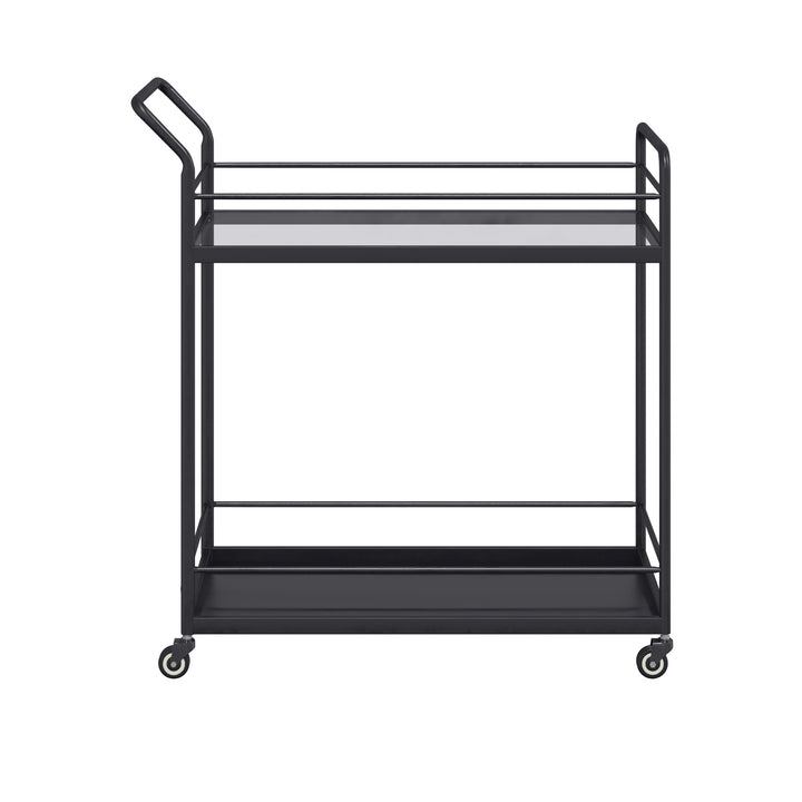 Dôme Deco RIO Butlertablett in Schwarz – Design-Wohnaccessoire im modernen Dôme-Deco-Stil