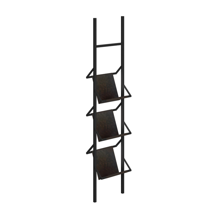 Dôme Deco HERALD Zeitschriftenständer in Schwarz – Design-Wohnaccessoire im modernen Dôme-Deco-Stil