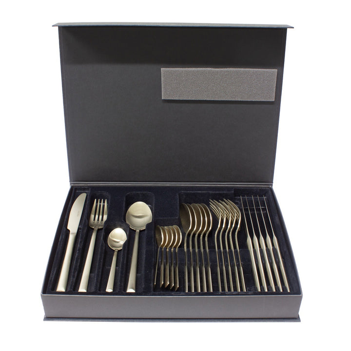 Dôme Deco ZENO Besteck-Set in Champagner – Design-Wohnaccessoire im modernen Dôme-Deco-Stil