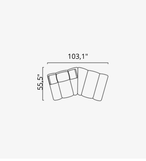 Saloni ORION Modulsofa in 50 Varianten von instylior