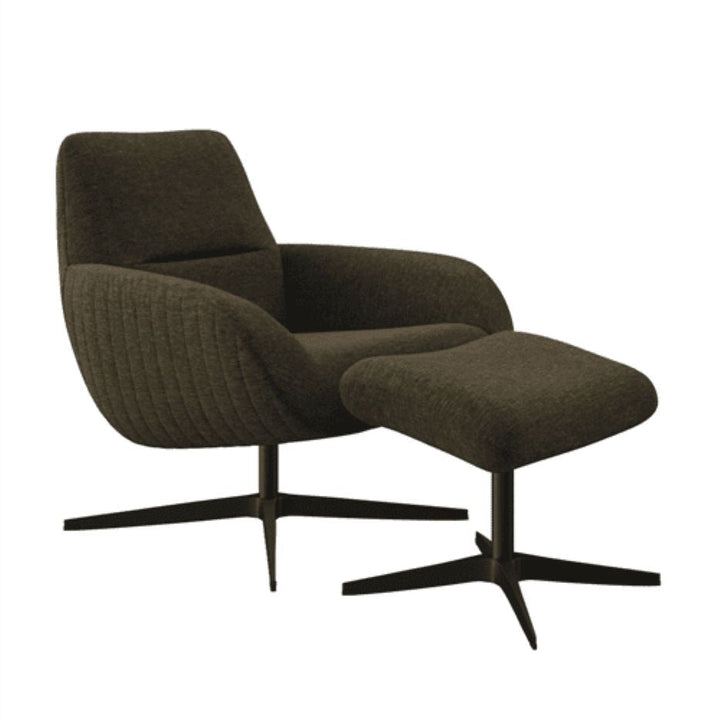 Dôme Deco Loungesessel mit Fußhocker FINLEY