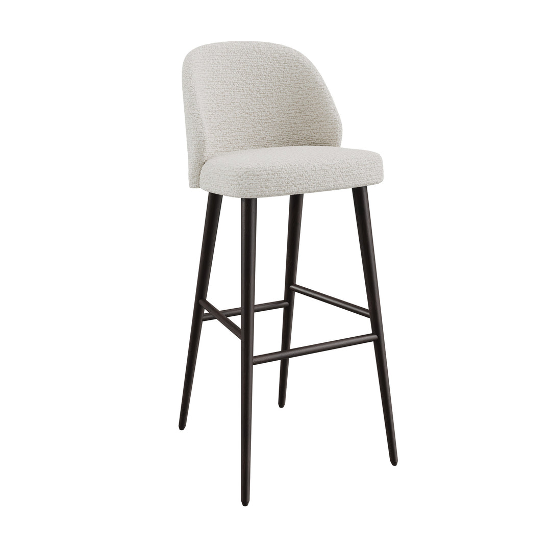 Dôme Deco VERGE Barstuhl high in Creme – Designstuhl für elegante Essbereiche