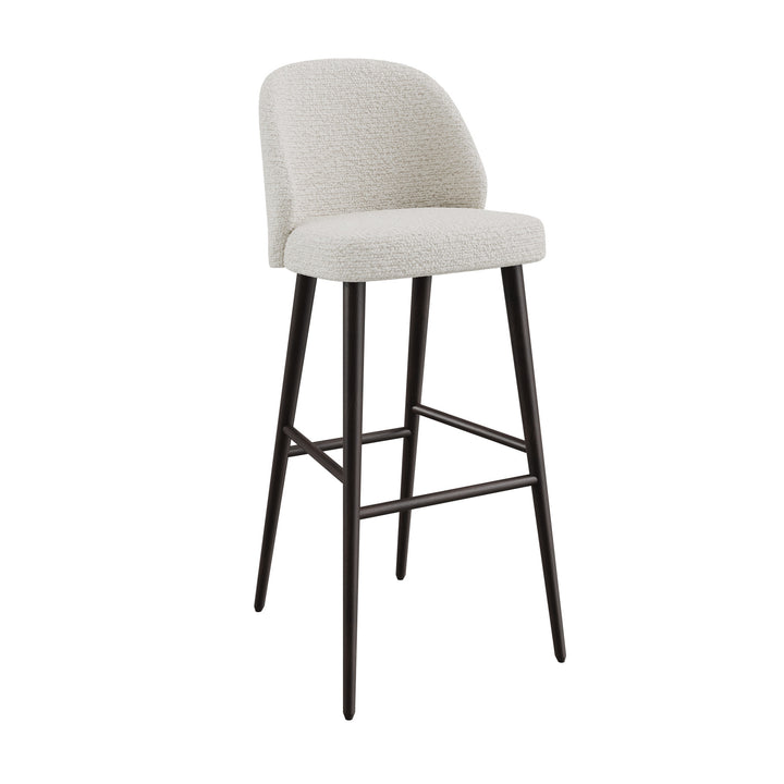 Dôme Deco VERGE Barstuhl high in Creme – Designstuhl für elegante Essbereiche