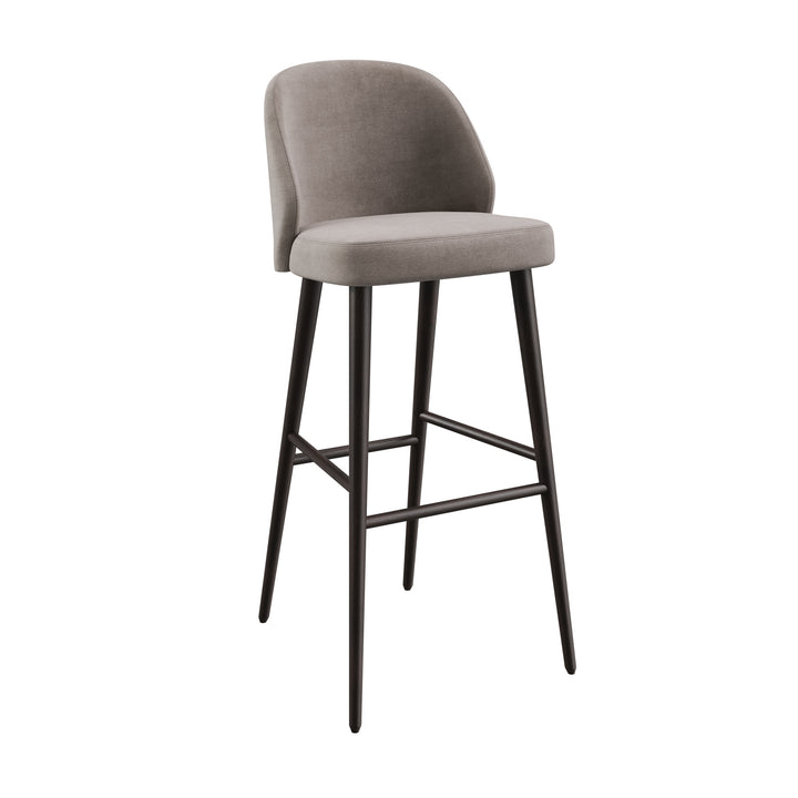 Dôme Deco VERGE Barstuhl high in Mocca – Designstuhl für elegante Essbereiche