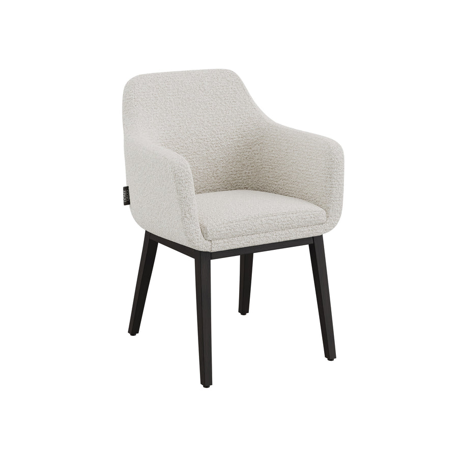 Dôme Deco VOLVERE Sessel in Creme – Designsessel für elegante Wohnräume