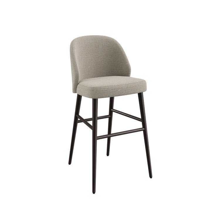 Dôme Deco VERGE Barstuhl low in Creme – Designstuhl für elegante Essbereiche