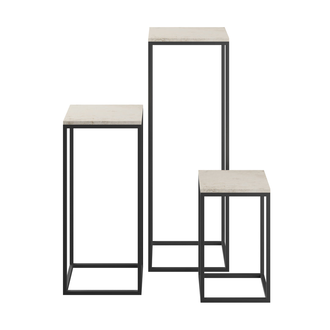 Dôme Deco TEMPE Konsolen-Set in Beige – Design-Wohnaccessoire im modernen Dôme-Deco-Stil