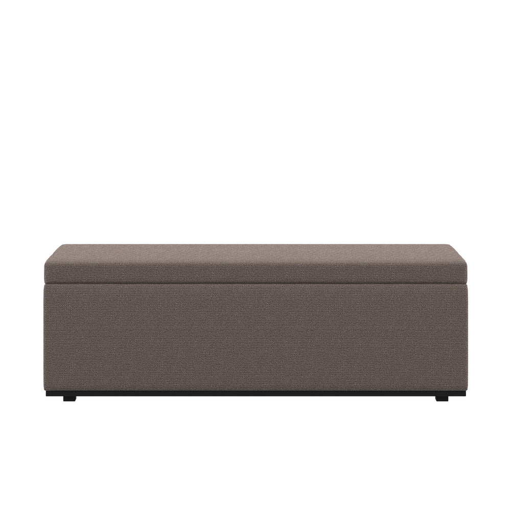 Dôme Deco PORTO Sitzbank mit Stauraum in Creme – Design-Wohnaccessoire im modernen Dôme-Deco-Stil