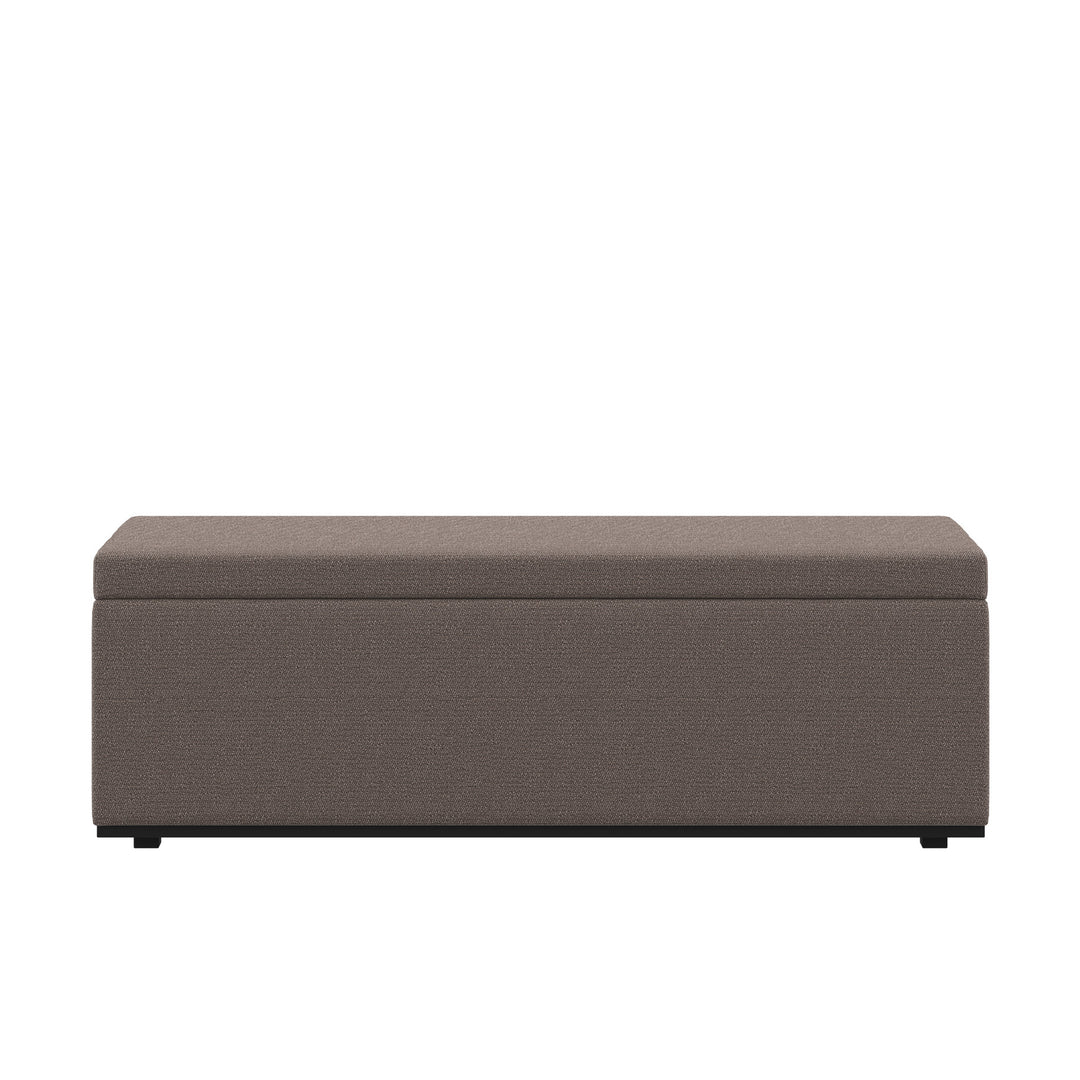Dôme Deco PORTO Sitzbank mit Stauraum in Creme – Design-Wohnaccessoire im modernen Dôme-Deco-Stil
