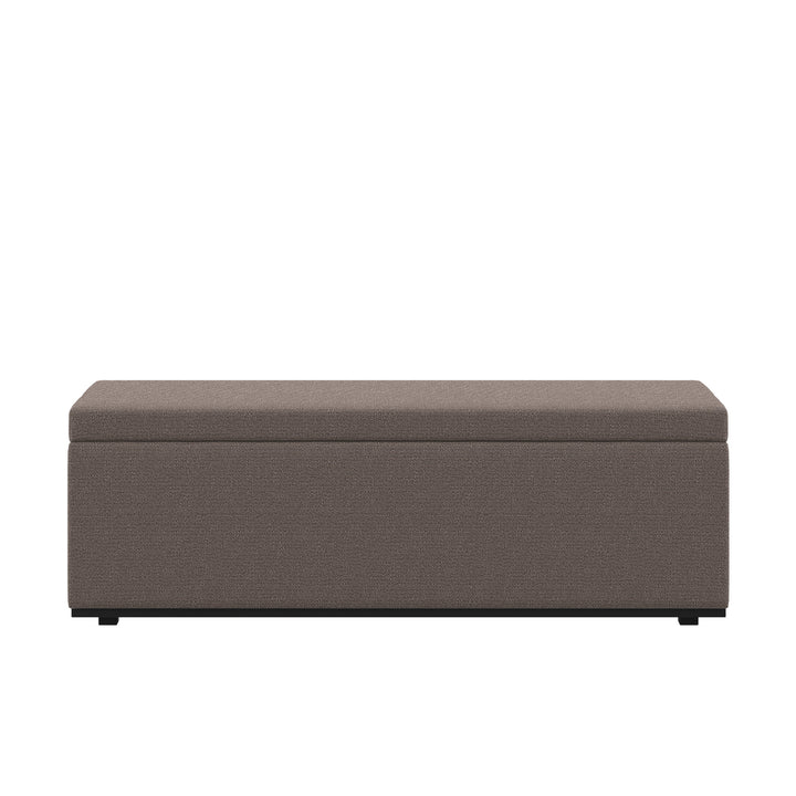 Dôme Deco PORTO Sitzbank mit Stauraum in Creme – Design-Wohnaccessoire im modernen Dôme-Deco-Stil