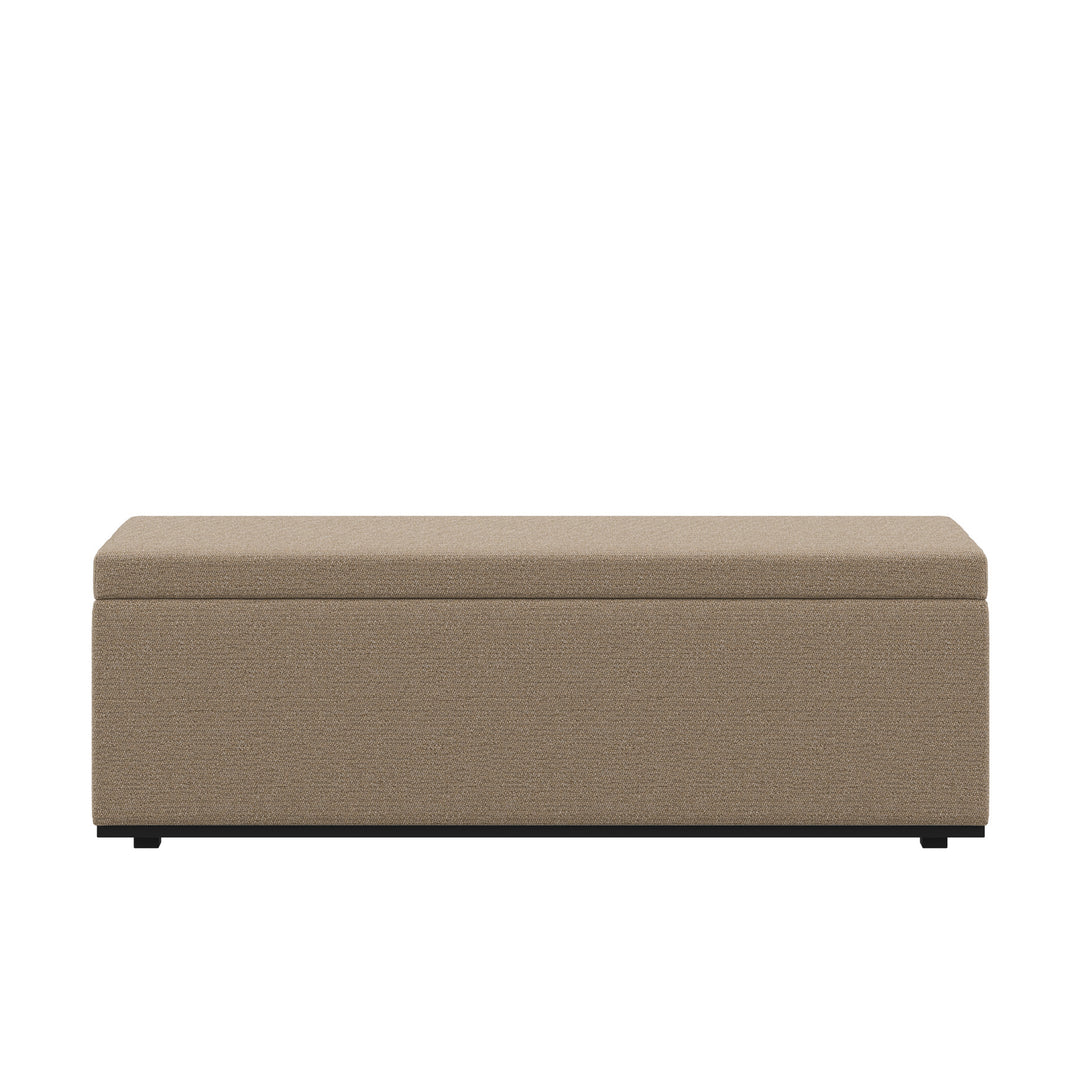 Dôme Deco PORTO Sitzbank mit Stauraum in Creme – Design-Wohnaccessoire im modernen Dôme-Deco-Stil