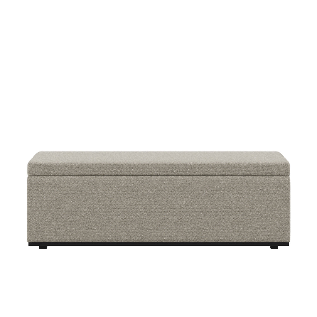 Dôme Deco PORTO Sitzbank mit Stauraum in Creme – Design-Wohnaccessoire im modernen Dôme-Deco-Stil