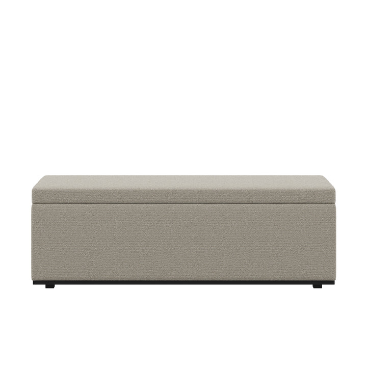 Dôme Deco PORTO Sitzbank mit Stauraum in Creme – Design-Wohnaccessoire im modernen Dôme-Deco-Stil
