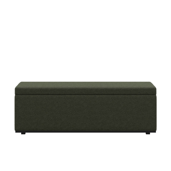 Dôme Deco PORTO Sitzbank mit Stauraum in Creme – Design-Wohnaccessoire im modernen Dôme-Deco-Stil