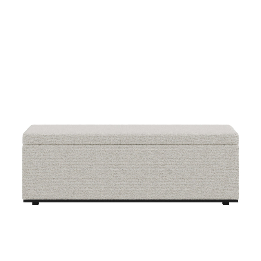 Dôme Deco PORTO Sitzbank mit Stauraum in Creme – Design-Wohnaccessoire im modernen Dôme-Deco-Stil
