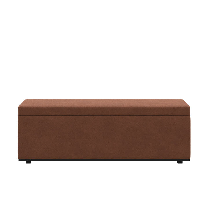 Dôme Deco PORTO Sitzbank mit Stauraum in Mocca – Design-Wohnaccessoire im modernen Dôme-Deco-Stil