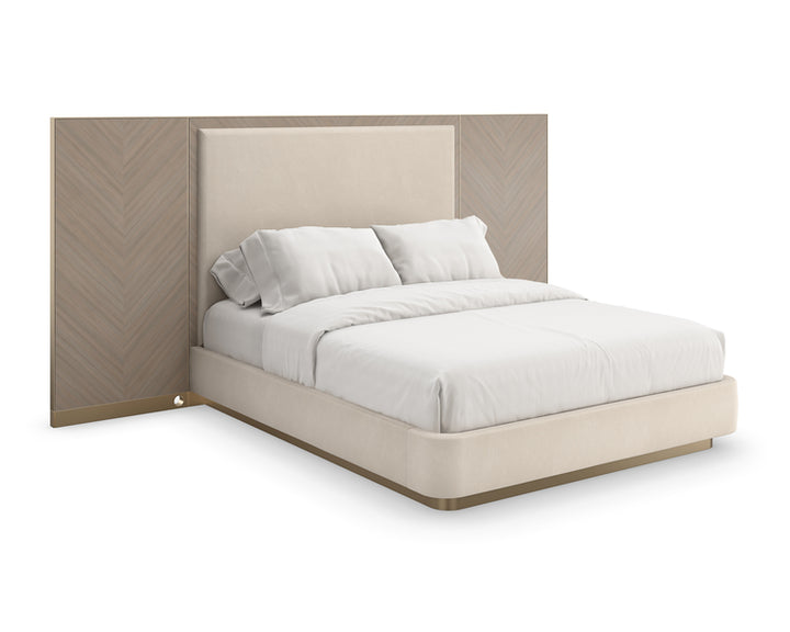Caracole Bett mit Seitenflügeln Queensize CLA-423-102 von Instylior