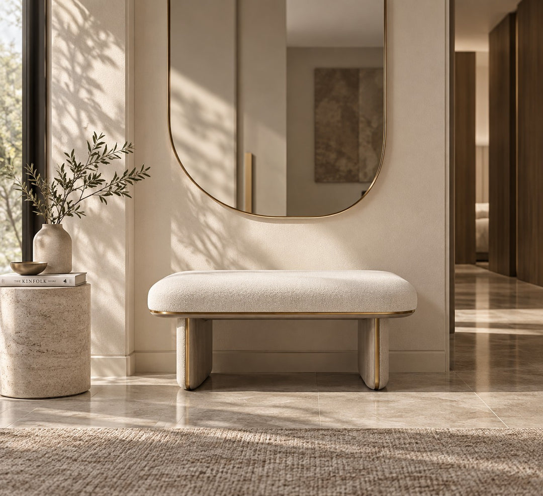 Casa Magna ELYSIAN Polsterhocker – 70 × 45 × 42 cm