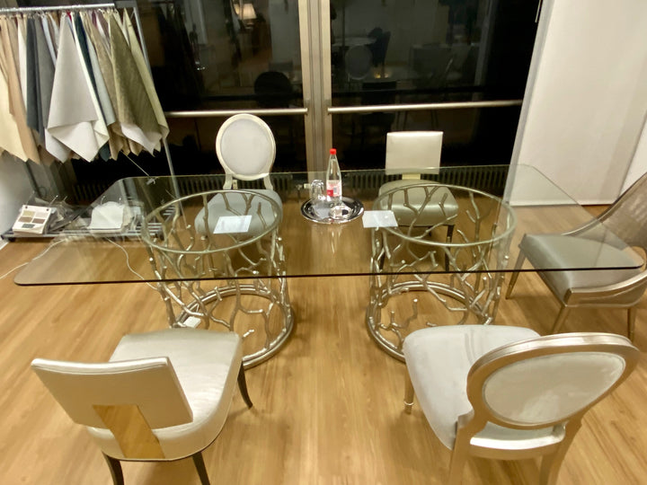 Caracole Around The Reef glass dining table CLA-419-2016 from Instylior