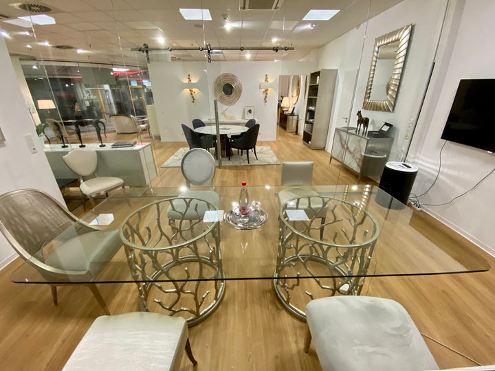 Caracole Around The Reef glass dining table CLA-419-2016 from Instylior