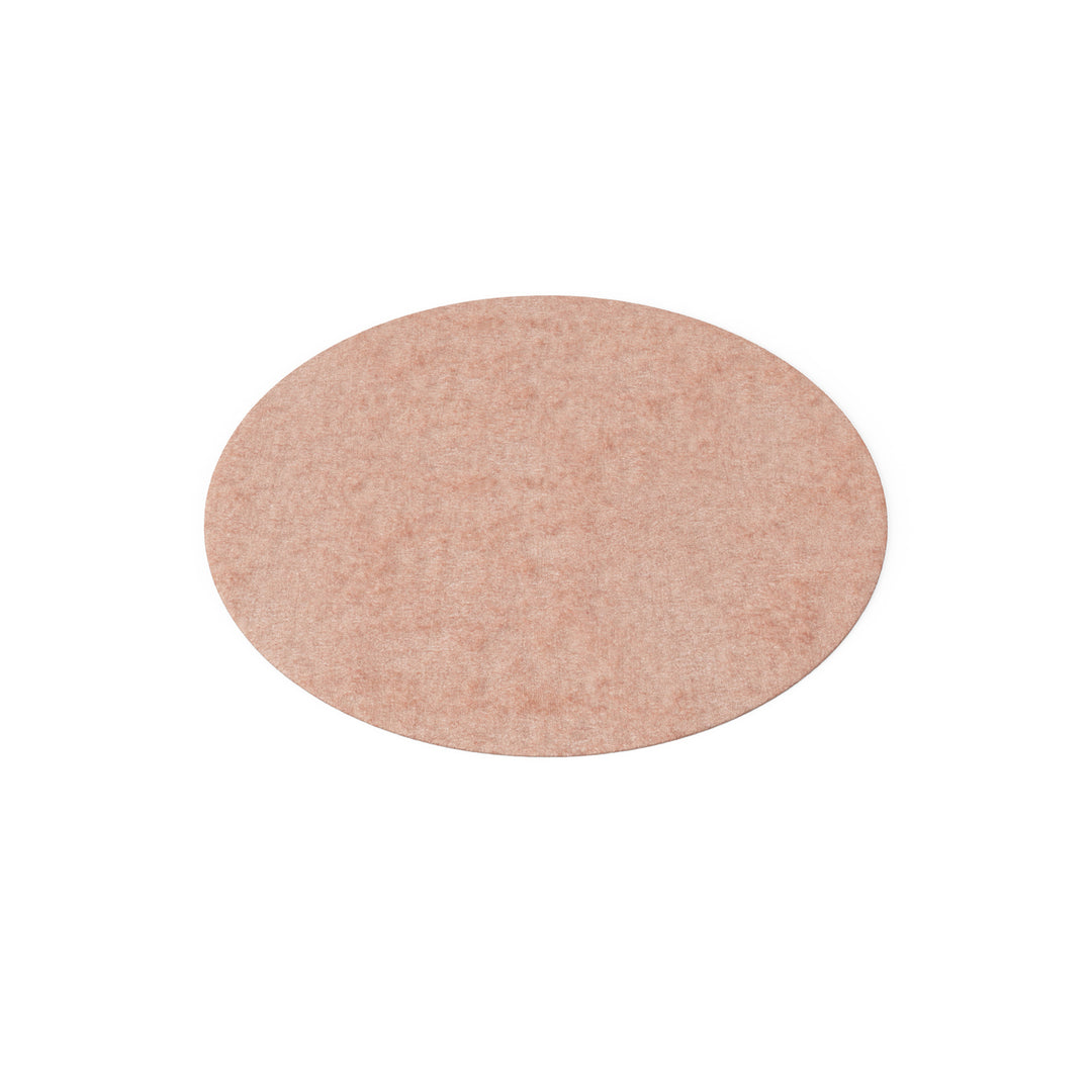 Dôme Deco LAKE Teppich 200 in Rosé – runder Designteppich für elegante Wohnräume