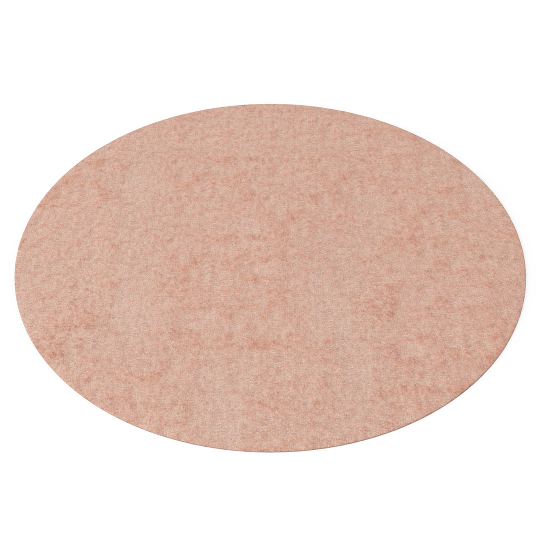 Dôme Deco LAKE Teppich 300 in Rosé – runder Designteppich für elegante Wohnräume