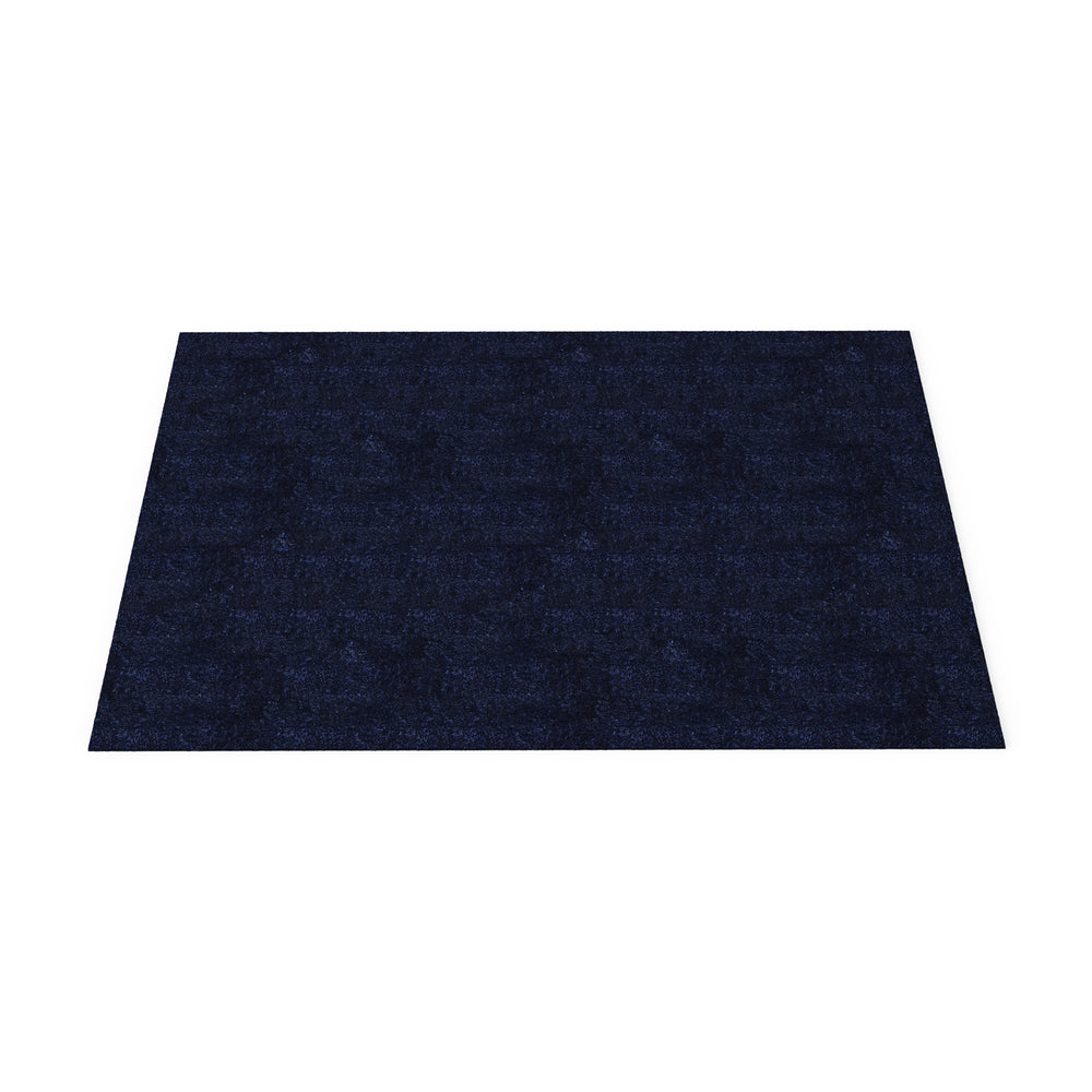 Dôme Deco LAKE Teppich 300 × 400 in Dunkelblau – rechteckiger Designteppich für elegante Wohnräume