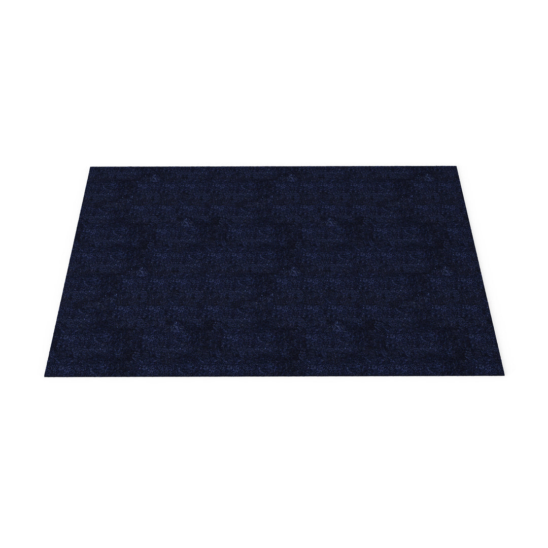 Dôme Deco LAKE Teppich 300 × 400 in Dunkelblau – rechteckiger Designteppich für elegante Wohnräume