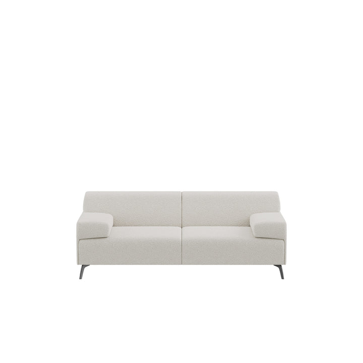 Dôme Deco LUGANO Sofa in Creme, 250 cm – Designsofa im modernen Dôme-Deco-Stil