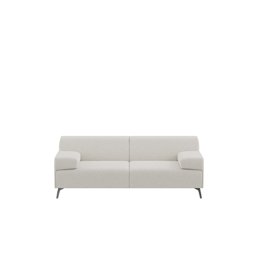 Dôme Deco LUGANO Sofa in Creme, 250 cm – Designsofa im modernen Dôme-Deco-Stil