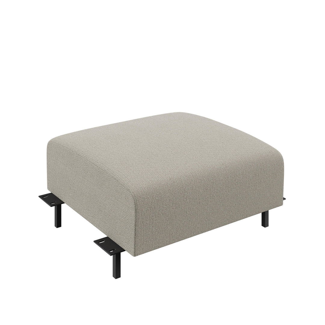 Dôme Deco LUGANO Modul Hocker in Creme – modulares Designsofa für moderne Wohnräume
