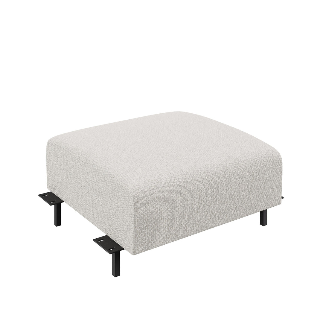 Dôme Deco LUGANO Modul Hocker in Creme – modulares Designsofa für moderne Wohnräume
