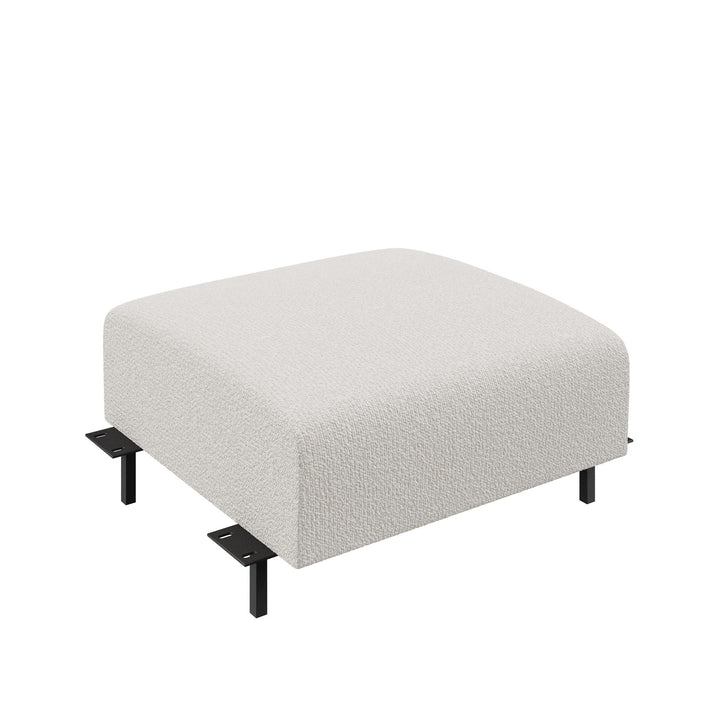 Dôme Deco LUGANO Modul Hocker in Creme – modulares Designsofa für moderne Wohnräume