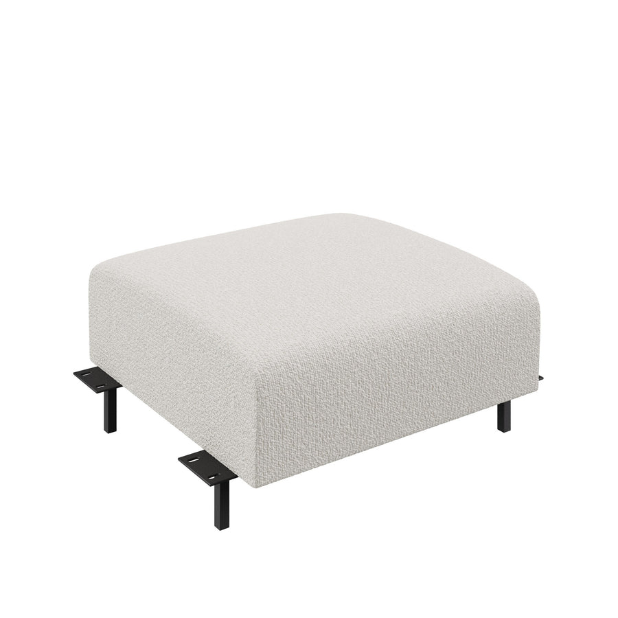 Dôme Deco LUGANO Modul Hocker in Creme – modulares Designsofa für moderne Wohnräume