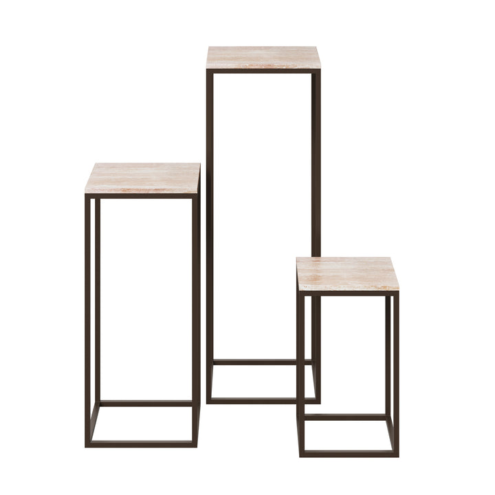 Dôme Deco DANAO Konsolen-Set in Beige – Design-Wohnaccessoire im modernen Dôme-Deco-Stil