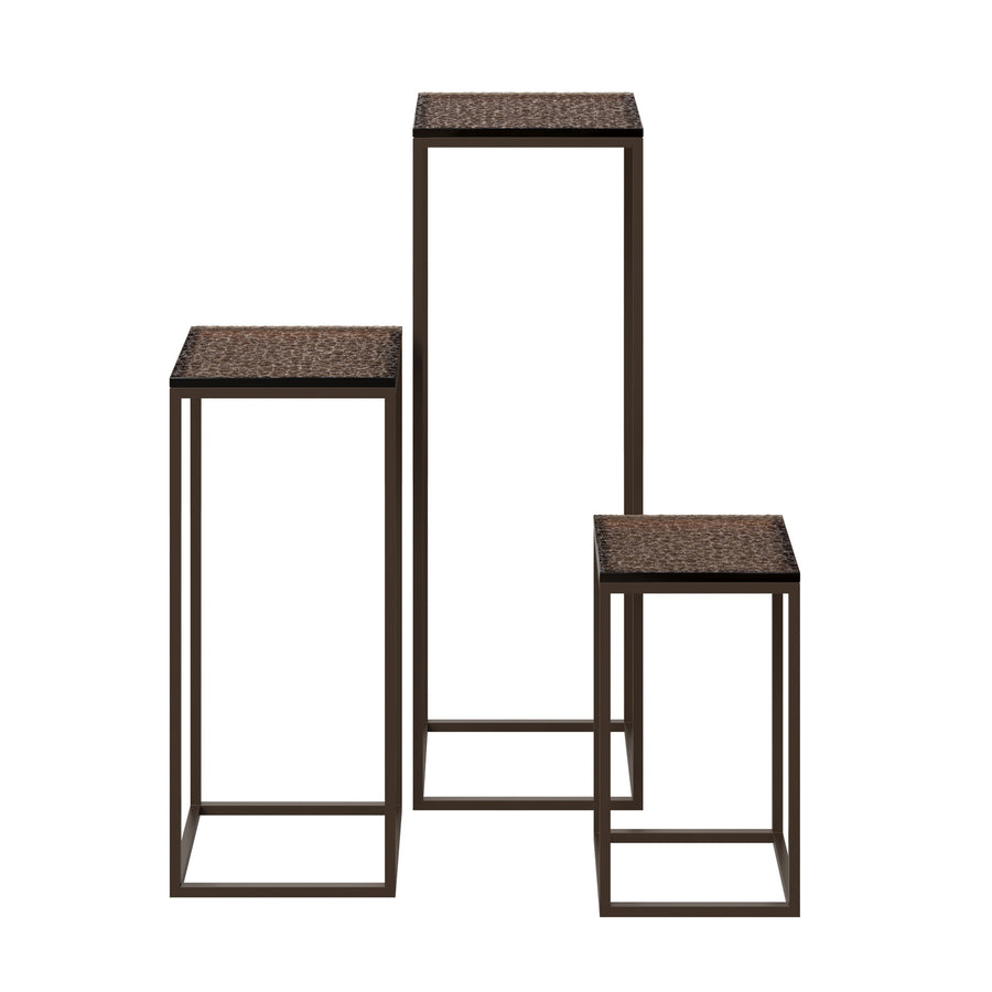 Dôme Deco SILAY Konsolen-Set in Braun – Design-Wohnaccessoire im modernen Dôme-Deco-Stil