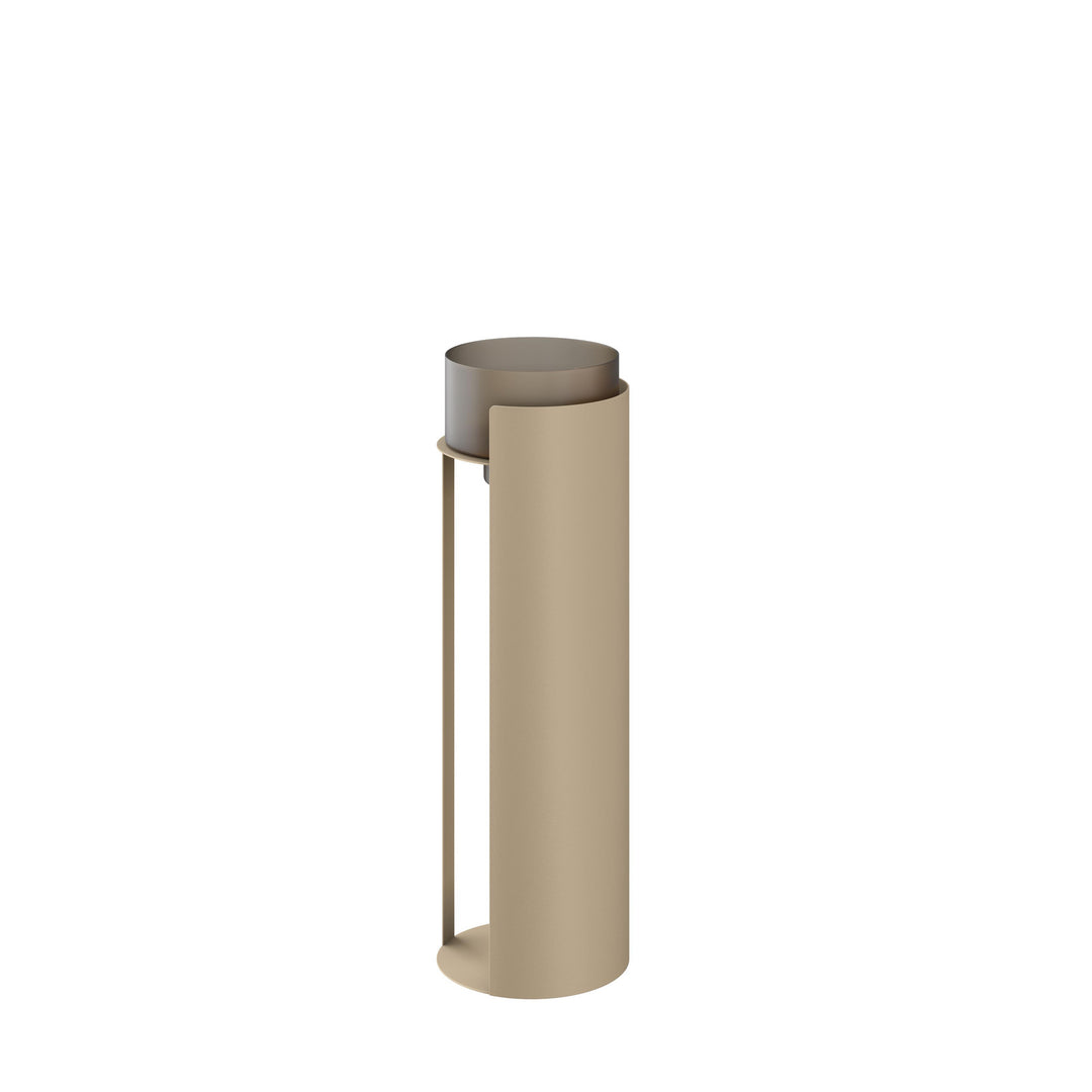 Dôme Deco KATLA Windlicht S in Taupe, Small – dekoratives Windlicht für stimmungsvolles Kerzenlicht