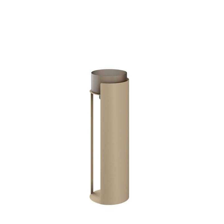 Dôme Deco KATLA Windlicht S in Taupe, Small – dekoratives Windlicht für stimmungsvolles Kerzenlicht