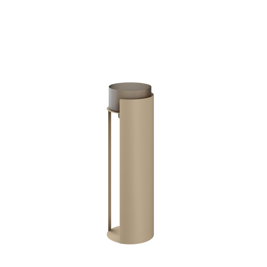 Dôme Deco KATLA Windlicht S in Taupe, Small – dekoratives Windlicht für stimmungsvolles Kerzenlicht